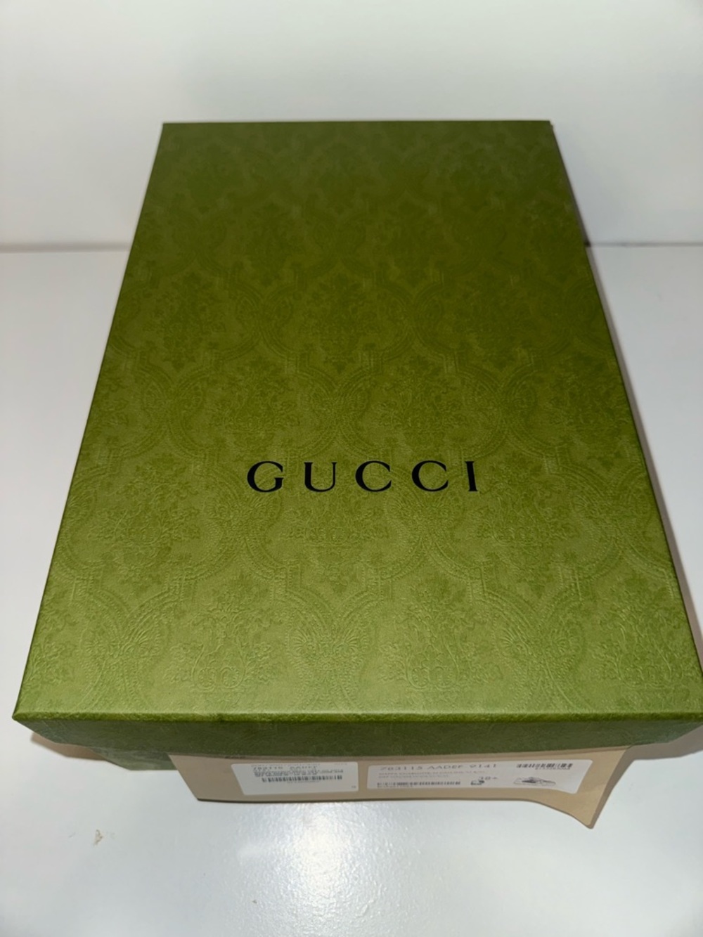 Gucci Cream, Lilac & Light Green Platform Sneakers - Picture 8 of 9